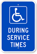 During Service Times Sign (With Graphic)