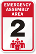 Emergency Assembly Area 2 Sign