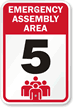 Emergency Assembly Area 5 Sign