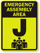 Emergency Assembly Area J Sign