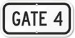 GATE 4 Sign