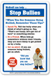 McGruff can Help Stop Bullies Sign