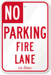 Designated Fire Lane Area