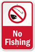 No Fishing Sign (with Graphic)