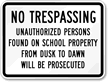 No Trespassing School Property Prosecuted Sign