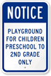 Children Playground Sign