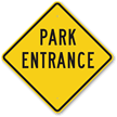 PARK ENTRANCE Sign