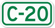 Parking Space Sign C 20