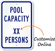Pool Capacity __ Persons Sign