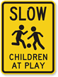 Slow Children At Play Sign (with Graphic)