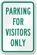 Parking Visitors Only Sign