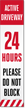 Active Driveway 24 Hour Do Not Block LotBoss Label