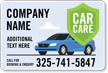Add Car Care Company Name Custom Magnetic Sign