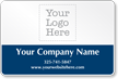 Add Company Name Address and Logo Custom Magnetic Sign