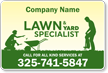 Add Company Name Lawn Care Custom Magnetic Sign
