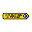 Add Custom Pedestrians Instructions Right Arrow Sign