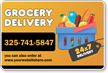 Add Grocery Delivery Name Custom Vehicle Magnetic Sign