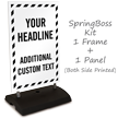 Add Headline and Additional Text Custom Sidewalk Sign