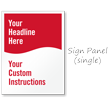 Add Headline and Instructions Here Custom Sidewalk Sign
