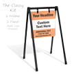 Add Headline Text BigBoss Portable Custom Sidewalk Sign