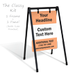 Add Headline Text BigBoss Portable Custom Sidewalk Sign