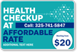Add Health Check Up Name Custom Health Magnetic Sign