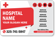 Add Hospital Name Custom Vehicle Magnetic Sign