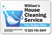 Add House Cleaning Service Custom Vehicle Magnetic Sign