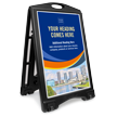 Add Logo Headline BigBoss Portable Custom Sidewalk Sign