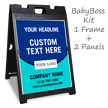 Add Logo Headline BigBoss Portable Custom Sidewalk Sign