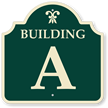 Custom Building Number Palladio Sign with Motif