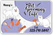Add Pet Grooming Cafe Name Custom Vehicle Magnetic Sign