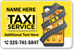 Add Taxi Service Name Custom Vehicle Magnetic Sign