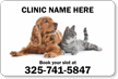 Add Pet Care Clinic Name Custom Vehicle Magnetic Sign