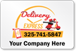 Add Your Delivery Company Name Custom Magnetic Sign