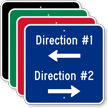 Add Your Direction With Arrows Custom Parking Sign