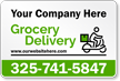 Add Your Grocery Company Name Custom Magnetic Sign