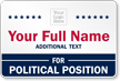 Add Your Logo Custom Political Vehicle Magnetic Sign