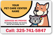 Add Pet Care Center Name Custom Vehicle Magnetic Sign