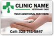 Custom Pet Care Clinic Name Vehicle Magnetic Sign