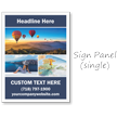 Add Your Text BigBoss Portable Custom Sidewalk Sign