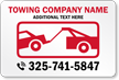 Add Your Towing Company Name Custom Magnetic Sign