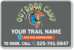 Add Your Trail Name Custom Holiday Vehicle Magnetic Sign