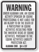 Alabama Equine Liability Sign