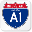 Alaska Interstate A 1 Sign