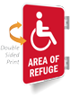 Area Of Refuge Double Sided Metal Sign