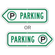 Arrow Parking Sign