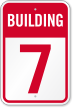 Building 7 Numbered Sign