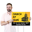 Church At Home Join Us Add Text Yard Religious Sign