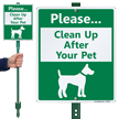 Please Clean Up After Your Pet Sign